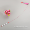 Acero con ratón de plumas para juguetes interactivos para gatos